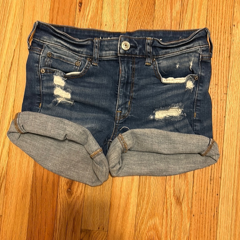 American Eagle ripped jean shorts